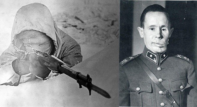 Ivan Kulbertinov the white death top  10 sniper