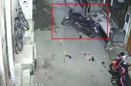 Parked bike moving on its own