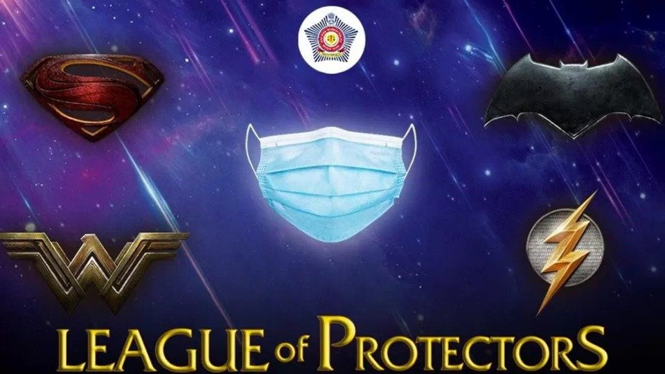 Mumbai Police in justice league style