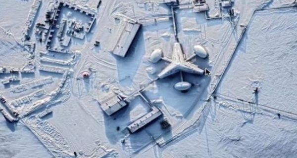 UFO charging station in Arctic