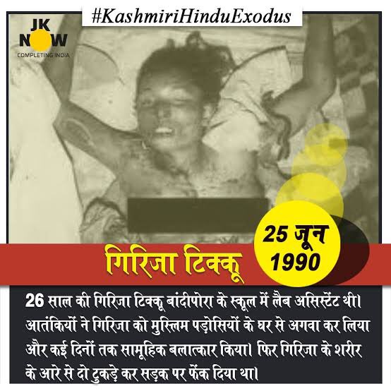 The Kashmir Files Movie Character Girija Tickoo 