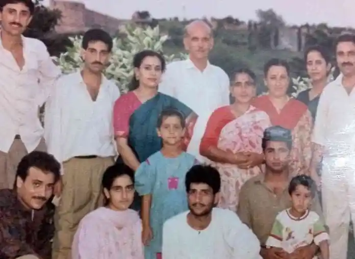 The Tikoo family during happier times  Girija Tikoo's nice Sidhi Raina's Instagram account