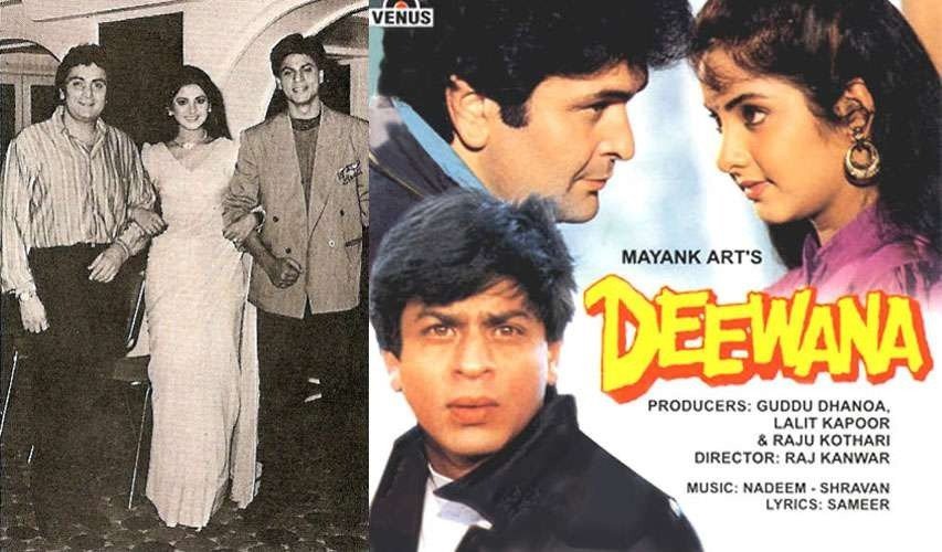 Divya Bharti And Shah Rukh Khan