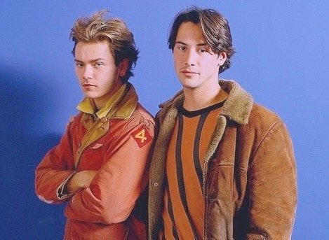 River Phoenix and Keanu Reeves