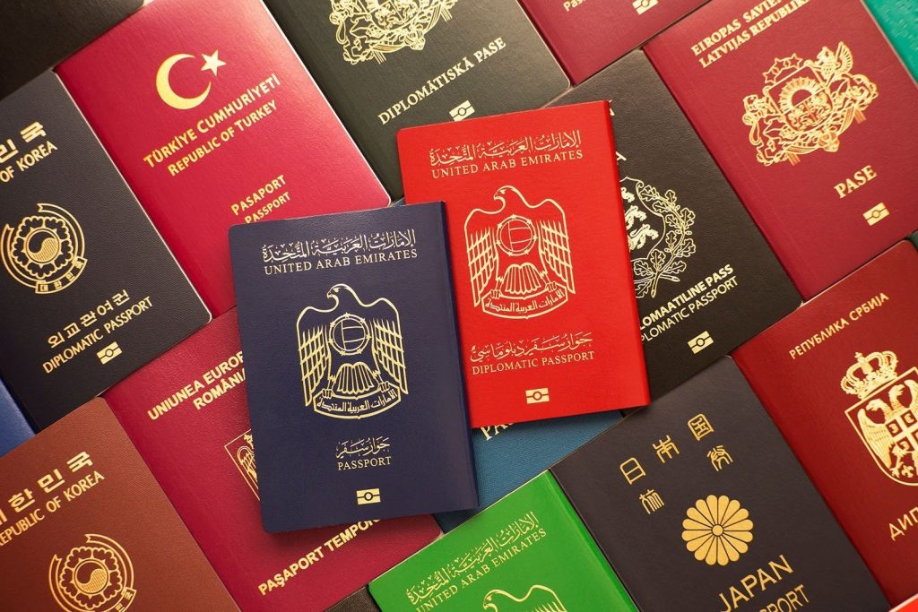 passports of different countries