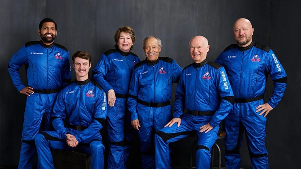 Blue Origin New Shepard space tourism.