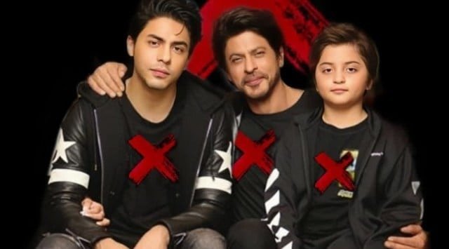 Shah Rukh Khan with Aryan and Abham khan