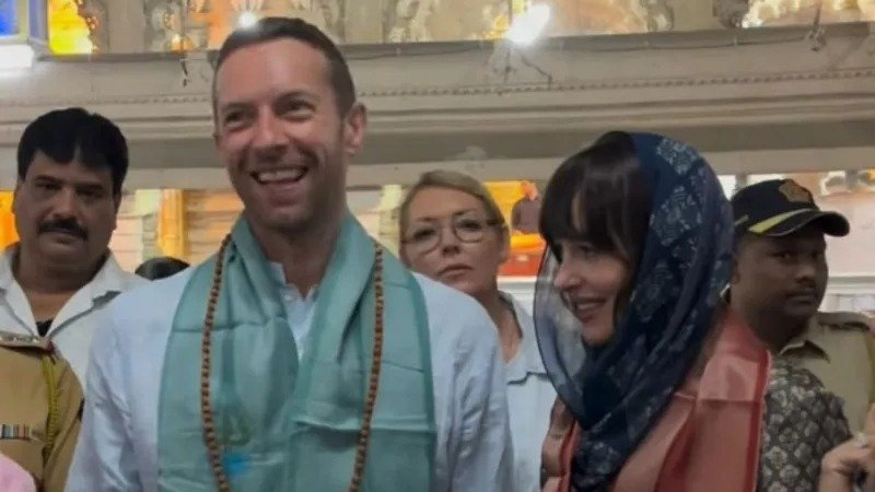 Chris Martin at Mahakumbh 2025