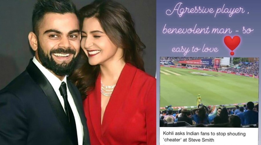 Anushka Sharma Feels Proud as Virat Kohli Asked The Crowd Booing Steve Smith to Cheer Him Instead