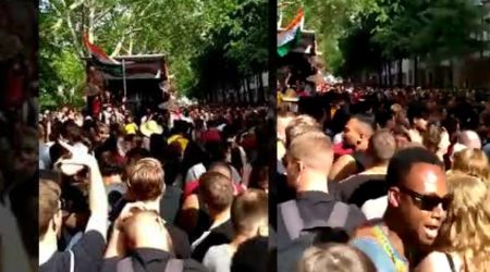 ICC World Cup 2019 London: People Dancing on Bhojpuri Song Kamariya Lollypop Lagelu