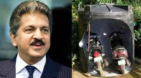 Business Tycoon Anand Mahindra Surprised to See Someone Turns Their Plastic Water Tank Into A Parking Space