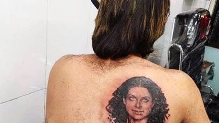 After 14 Years of Marriage, Famous TV Actor Gets a Tattoo of His Bollywood Actress Wife’s Face on His Back