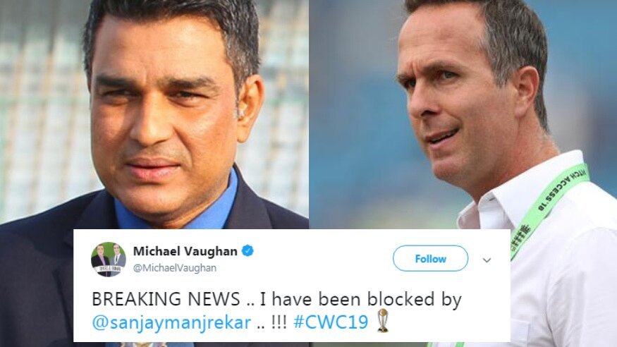 After a Controversy on Ravindra Jadeja, Sanjay Manjrekkar Blocks Michael Vaughan on Twitter Meanwhile India-New Zealand Match