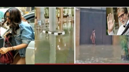 Mumbai Rains Trouble Bollywood Stars: Rakul Preet Stuck at The Airport, Water Clogs outside Amitabh’s House