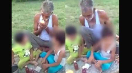 Caught in a Camera, a Grandfather Makes Kids Smoke And Drink, Teaches Them ‘A For Alcohol, B For Beedi’
