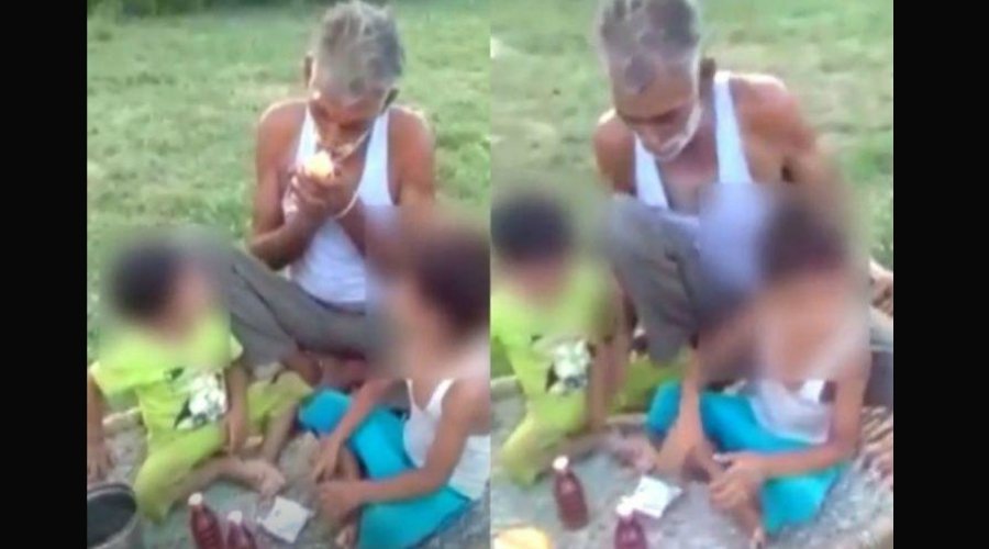 Caught in a Camera, a Grandfather Makes Kids Smoke And Drink, Teaches Them ‘A For Alcohol, B For Beedi’