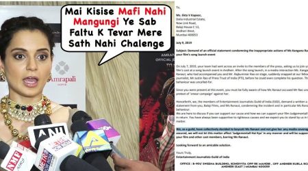 Entertainment Journalists to Boycott Kangana Ranaut, PTI Already Did
