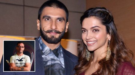 British artist Robin Fletcher painting Ranveer Singh-Deepika Padukone with a twist