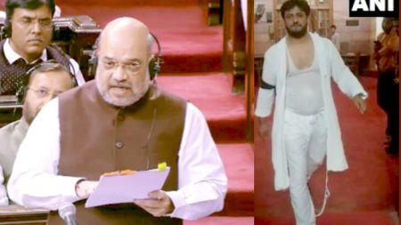 PDP MP in Rajya Sabha Fayaz Tears His Clothes After BJP Scrapped Article 370