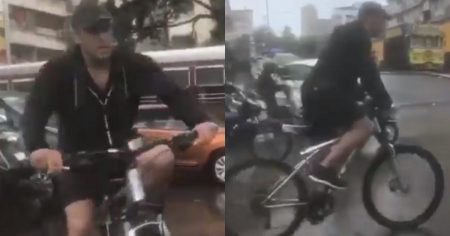 As Cars Are Getting Stuck in Mumbai’s Floodwater, Salman Khan Choses Bicycle to Reach Dabangg 3 Sets