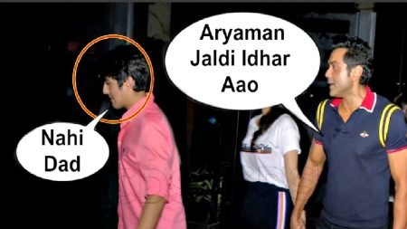 Bobby Deol Caught in a Camera While Fighting With His Son Aryaman