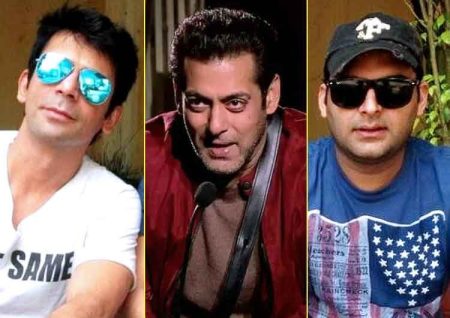 Salman Khan, Sunil Grover And Kapil Sharma Were Seen Together In One Frame At Sohail Khan’s Birthday Salman khan