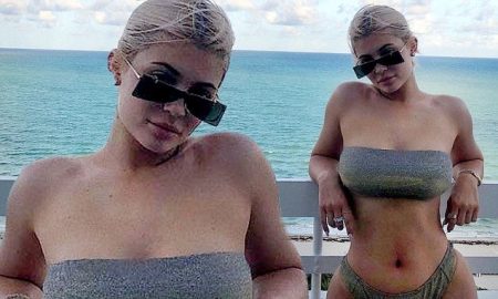 Kylie Jenner Puts Her Curvy Figure On Instagram In Grey Bikini As She Relaxes In Miami kylie jenner in miami