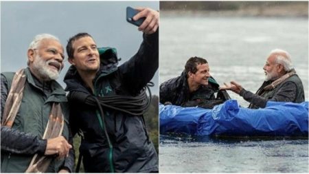 Hero RAJNIKANTH On Adventure With BEAR GRYLLS In MAN VS WILD Rajnikanth with Bear Grylls