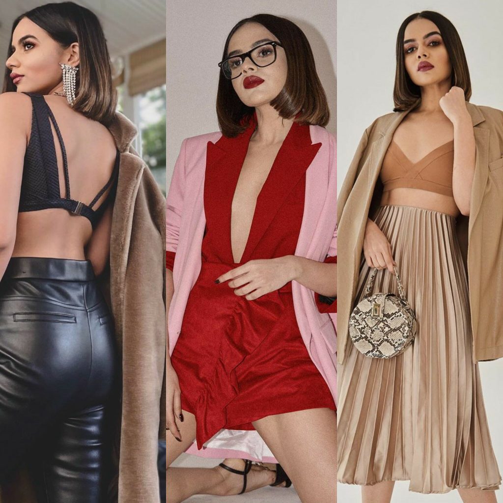 Hot And Happening Blogger Komal Teaching Ways To Wear Your Man’s Jacket!