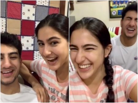 Sara Ali Khan Hilarious Knock Knock Video With Brother Ibrahim Sara Ali Khan