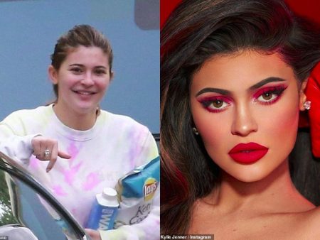 kylie jenner steps out barefoot