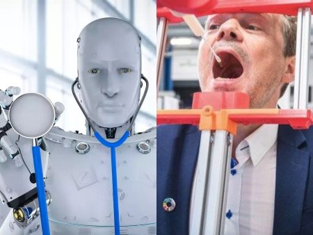 Denmark Designed A Robot To Conduct Corona Test Robots conducting corona test