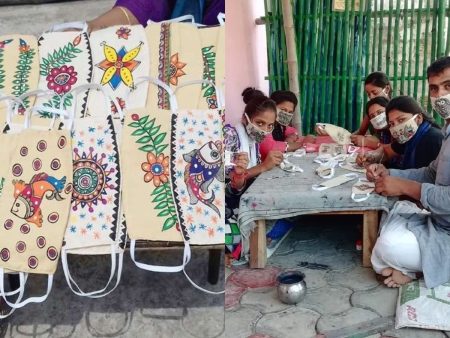 Remarkable Idea: Madhubani and Manjusha Painting Mask On Sale Mask