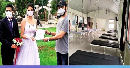 Couple Donated 50 Beds & Oxygen Cylinders On Their Wedding