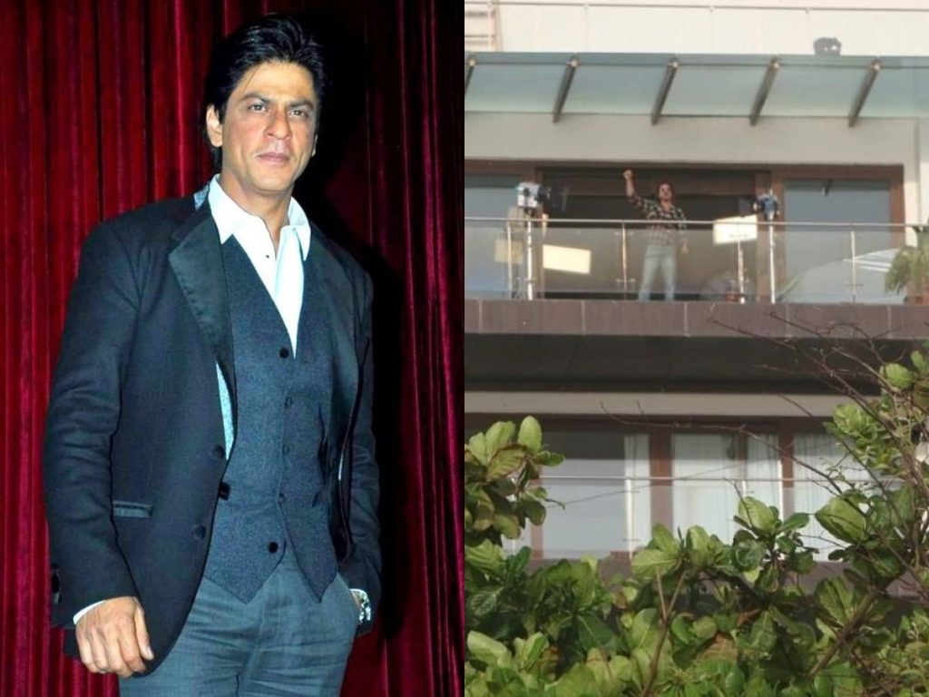 Shah Rukh Khan Mannat Balcony Turns Into A Shooting Set. Shahrukh Khan