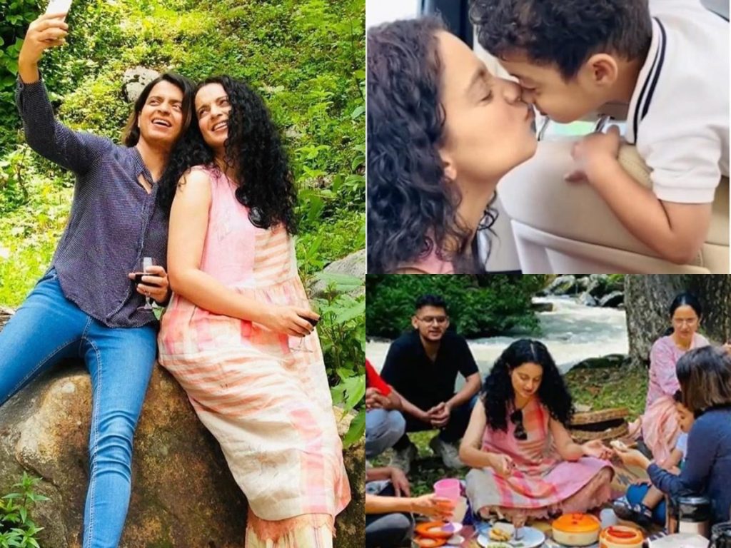 Kangana Ranaut Enjoying in Manali