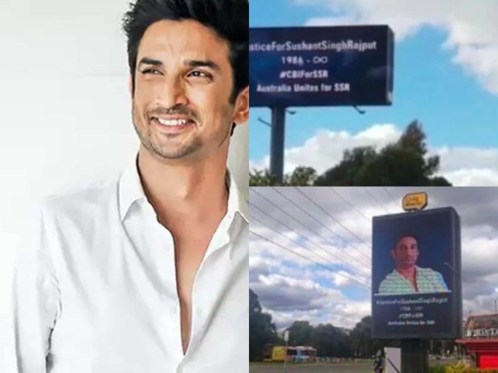 7 billboards spotted in Australia for Sushant Singh Rajput Sushant Singh Rajput