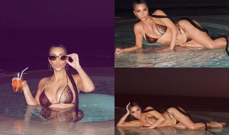 Kim Kardashian’s Latest Bold Pics In The Pool Are Spreading Like Wildfire