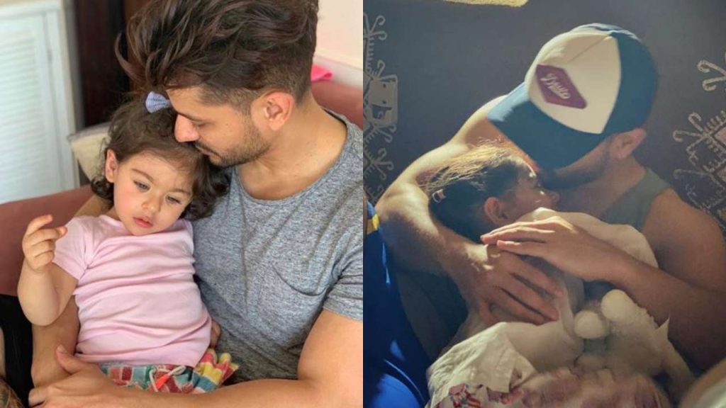Inaaya With her Dad Kunal