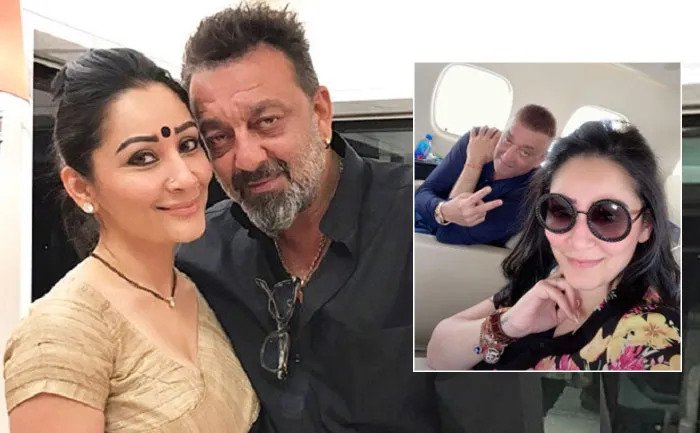 Sanjay Dutt Flies To Dubai For Cancer Treatment With Wife Manyata Sanjay Dutt