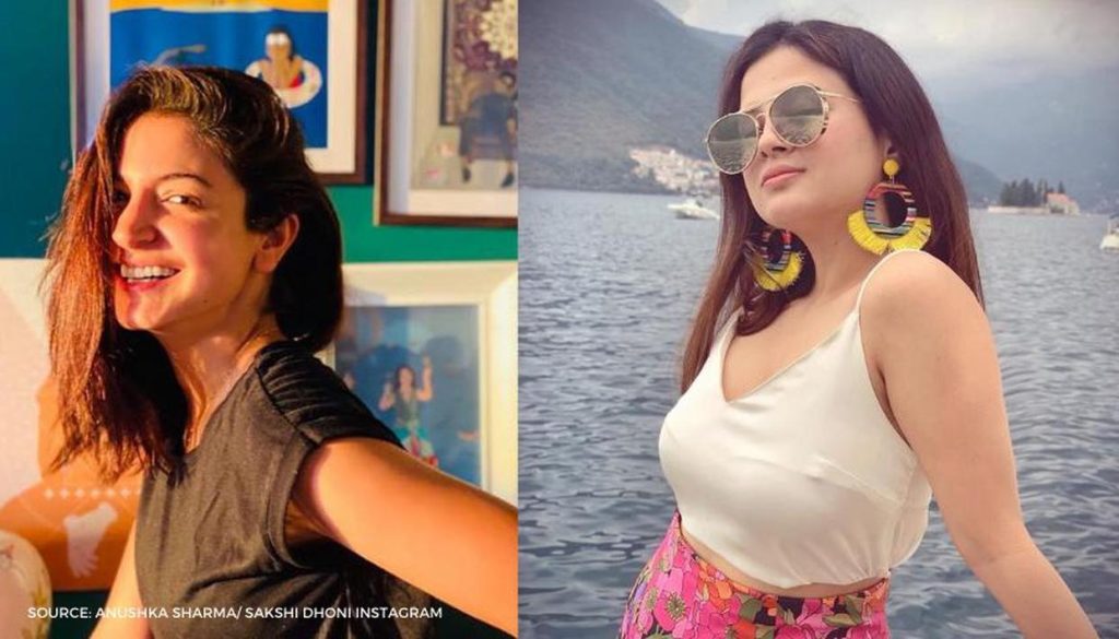 Anushka Sharma and Sakshi Dhoni