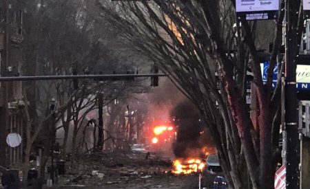 Big Explosion Shakes Downtown Nashville, Tennessee (USA) Nashville explosion