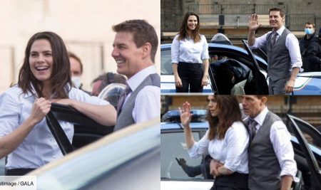 Tom Cruise and Hayley Atwell