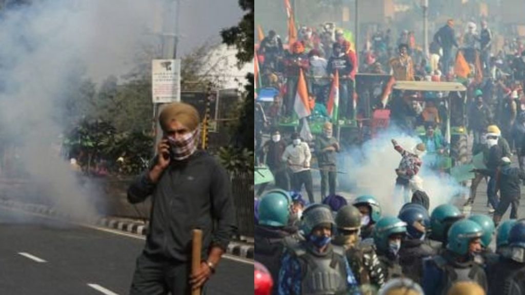 Farmers rally turned violent on republic day