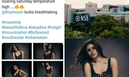 Bizzare: Mouni Roy’s Pictures Were Seen On The Twitter Handle Of The National Stock Exchange Mouni Roy