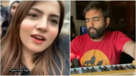 Yashraj Mukhate And This Pakistani Girl Video Creating Stir On Internet Since 48 Hours Yashraj Mukhate Pawri hori hai viral song