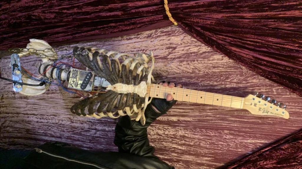 Guitar made from Skeleton