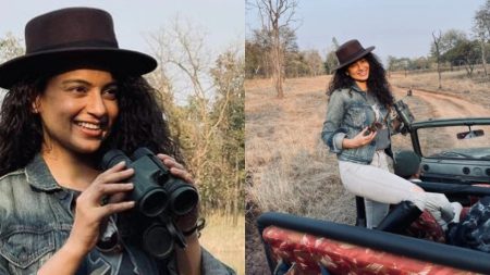 Kangana Ranaut on jungle safari
