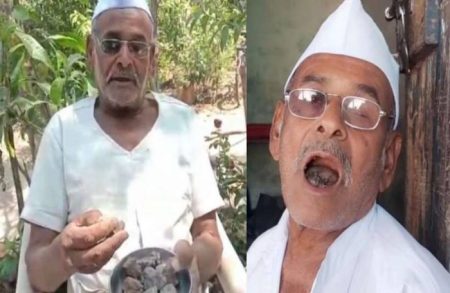 This 80-Year-Old Man Of India Eats 250 Grams Of Stone A Day But Why? Rambhau bodke stone wale baba