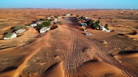 abandoned ghost village of Al Madam